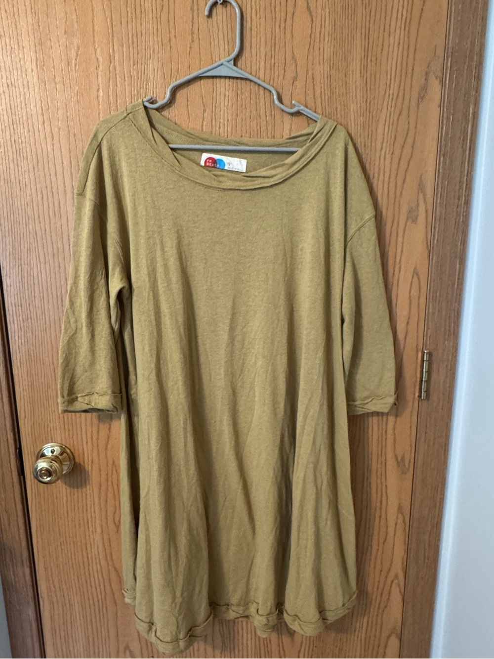 Free People FP Beach Shawna Short Sleeve Knit Tunic Dress
